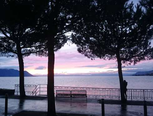 В Монтрё впечатляющие закаты